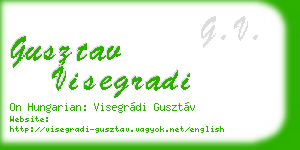 gusztav visegradi business card