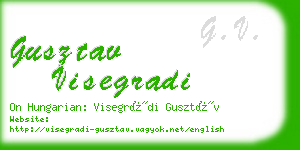 gusztav visegradi business card